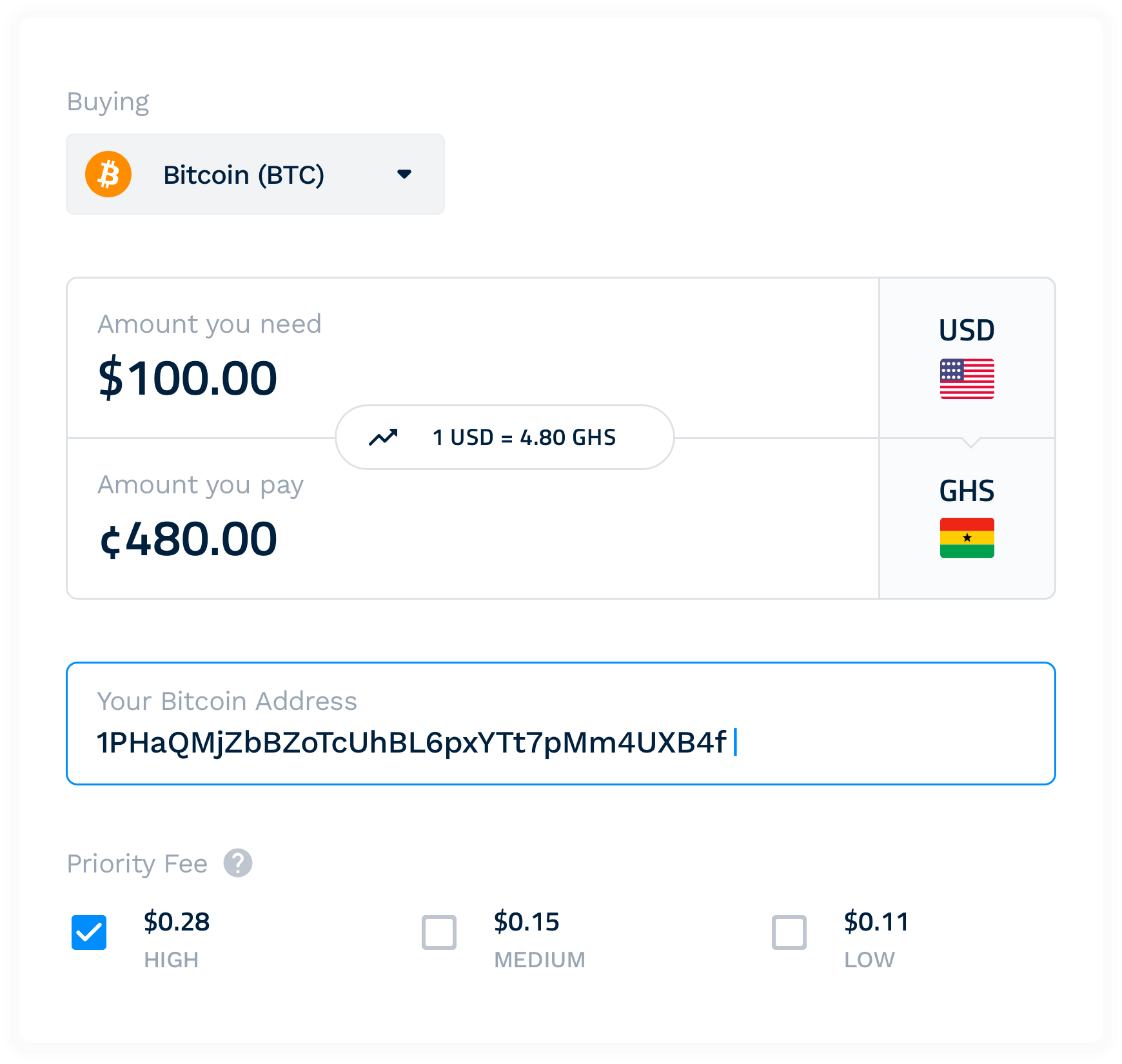 buy bitcoin, perfect money in Ghana with Payplux